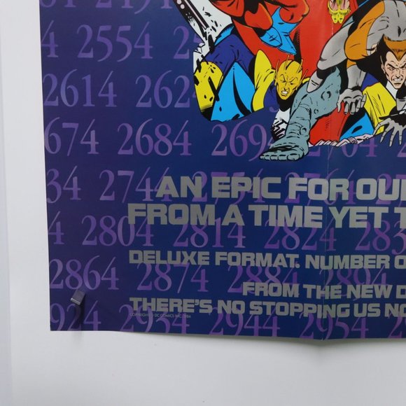 VTG 1984 Legion of Super-Heroes DC Comics Promo Comic Shop Poster 22"x17" - Picture 6 of 7